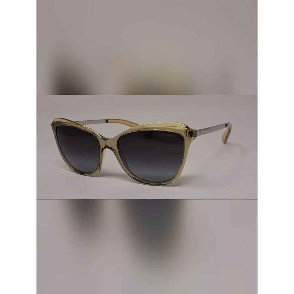 CHANEL Women's Sunglasses Italy Cateye Dark Tint 5384 1628/S6 55-16-140